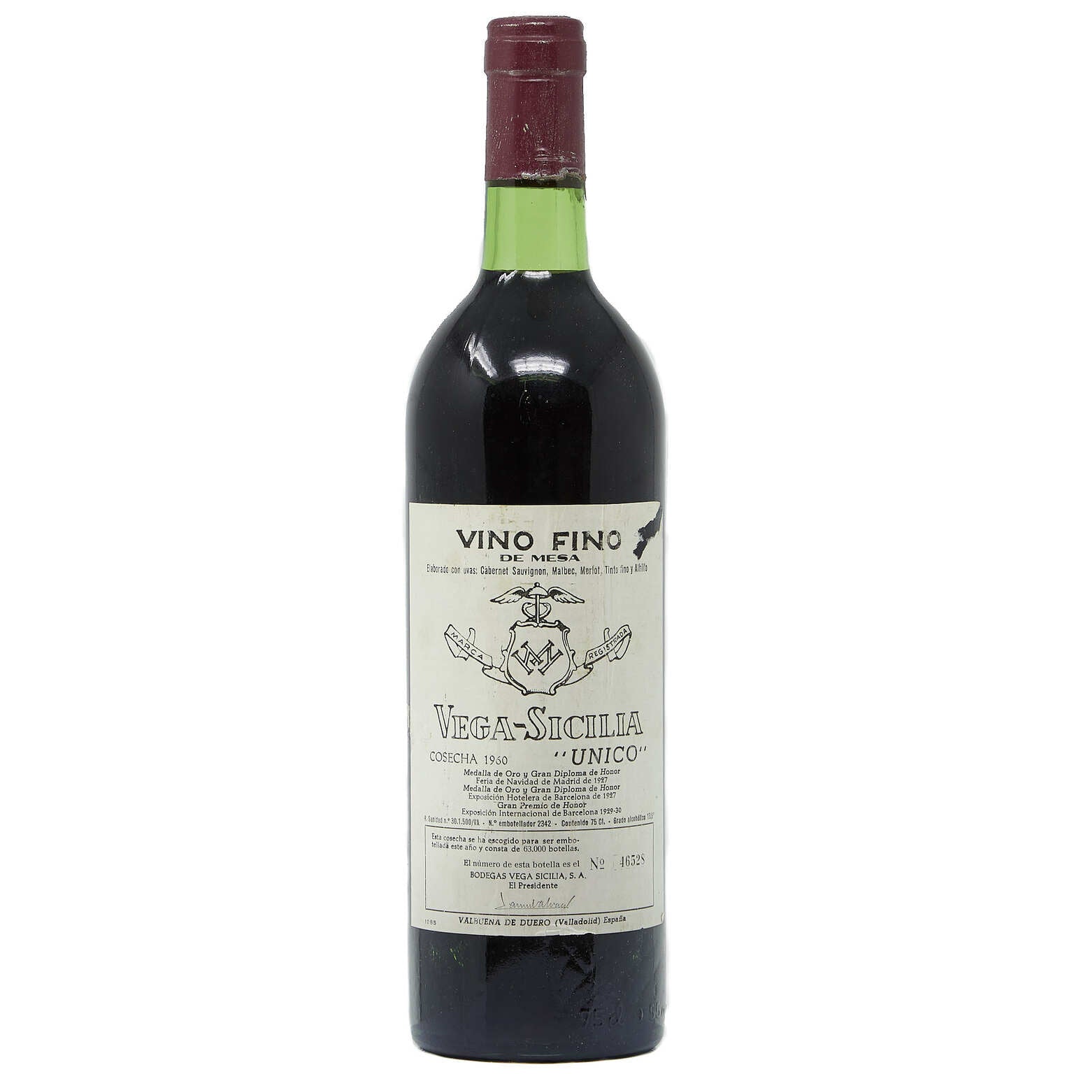 1960 Vega Sicilia, Unico, Ribera del Duero – Thatcher's Wine