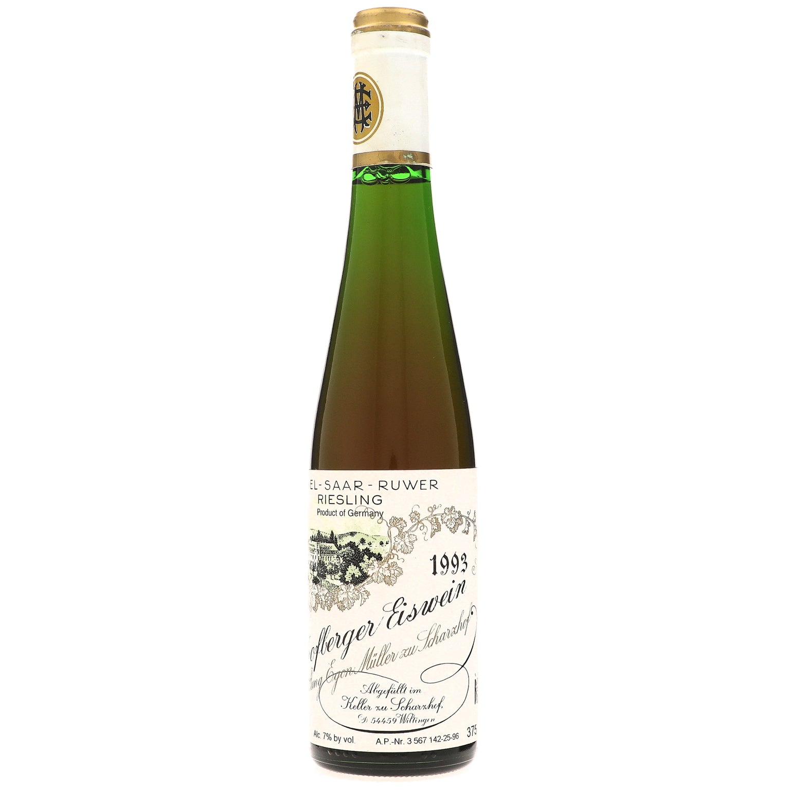 1993 Egon Muller, Scharzhofberger Riesling Eiswein, Mosel 375ML