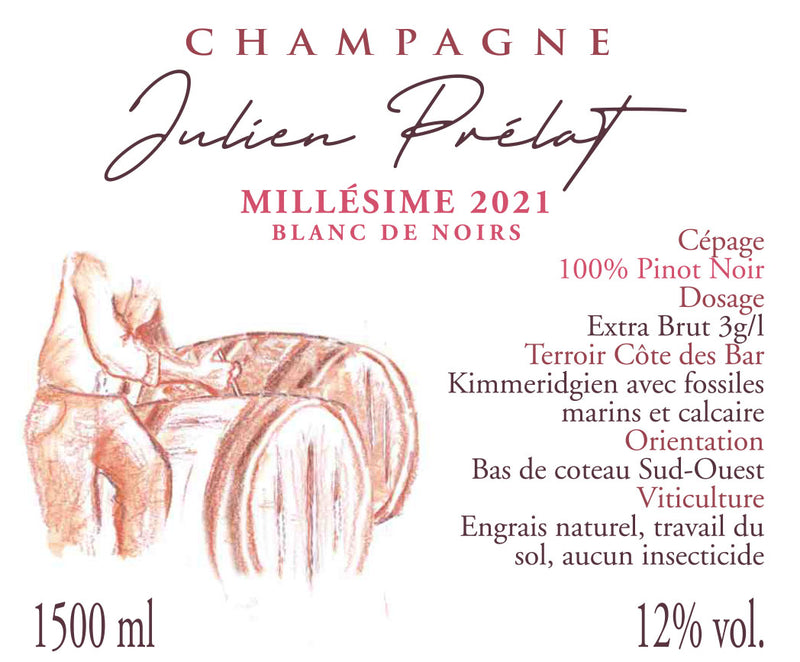 2021 Julien Prelat, Millesime Blanc de Noirs, Champagne 1.5L