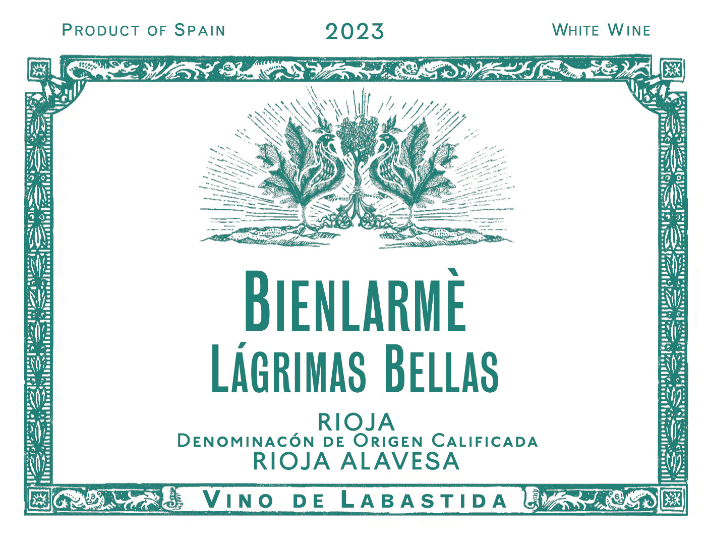 2023 Carlos Sanchez, Bienlarme Lagrimas Bellas Blanco, Rioja