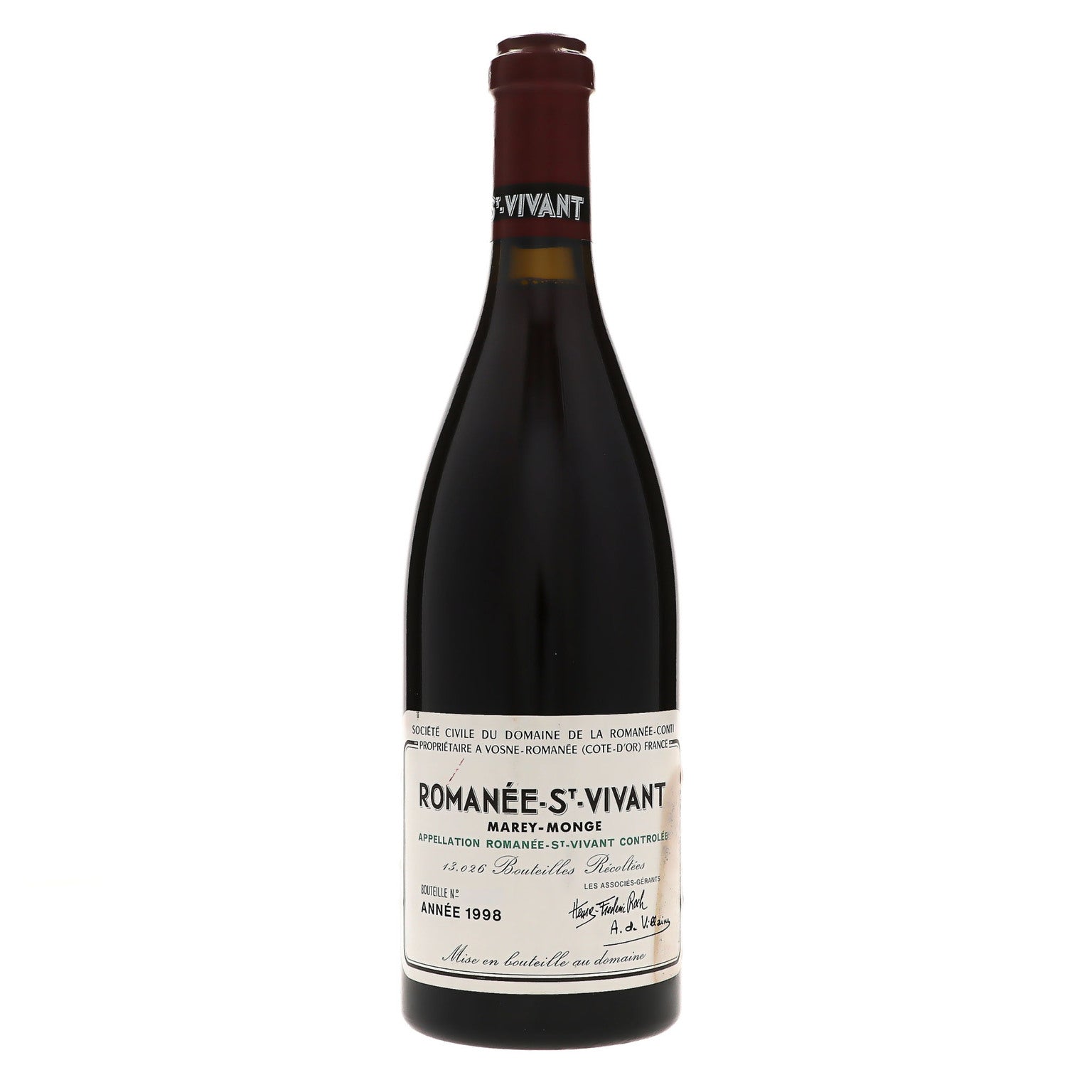 1998 Domaine de la Romanee-Conti, Romanee-Saint-Vivant Grand Cru, Marey-Monge