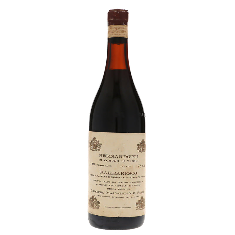 1978 Giuseppe Mascarello e Figlio, Barbaresco, Bernardotti