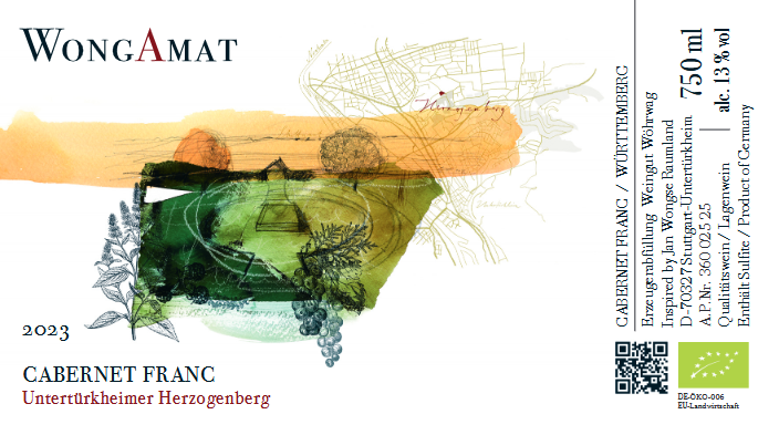 2023 Jan Wongse Raumland, Wongamat Unterturkheimer Herzogenberg Cabernet Franc, Wurttemberg