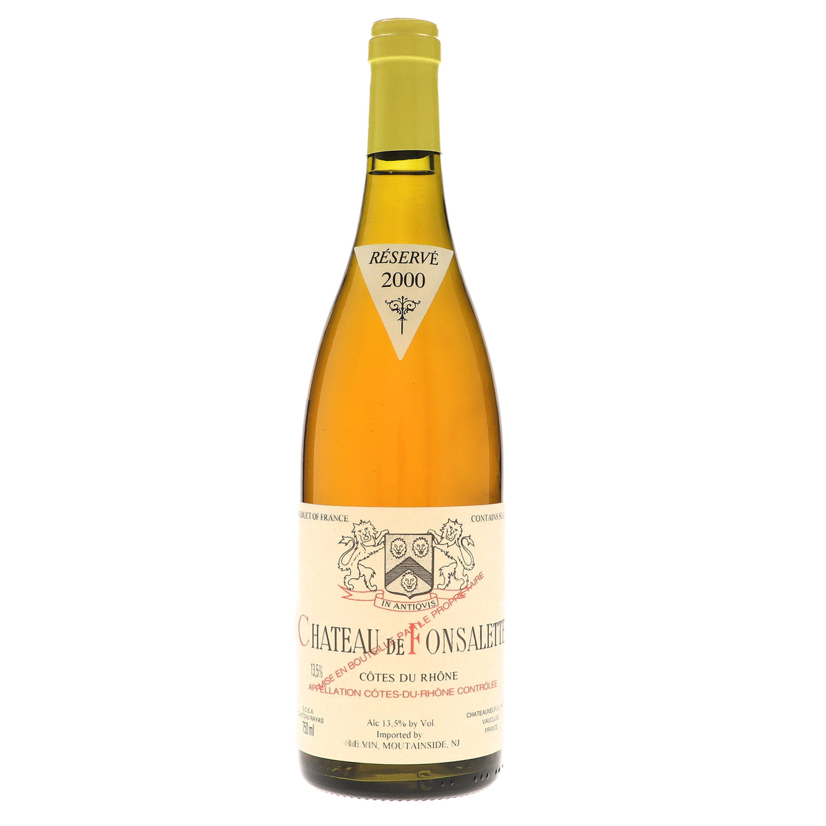 2000 Chateau de Fonsalette, Cotes du Rhone, Blanc