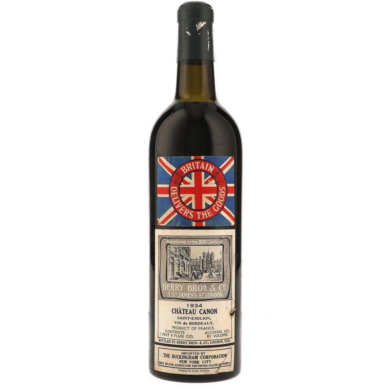 1934 Chateau Canon Premier Grand Cru Classe B, Saint-Emilion Grand Cru