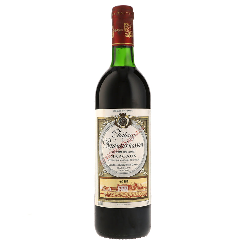 1989 Chateau Rauzan-Gassies 2eme Cru Classe, Margaux