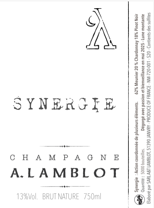 NV A. Lamblot, Synergie Brut Nature, Champagne