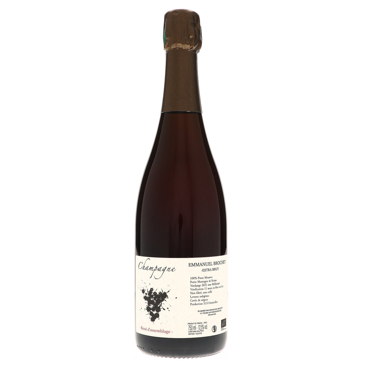 NV Emmanuel Brochet, Rose d'assemblage Extra Brut [Base 2021]