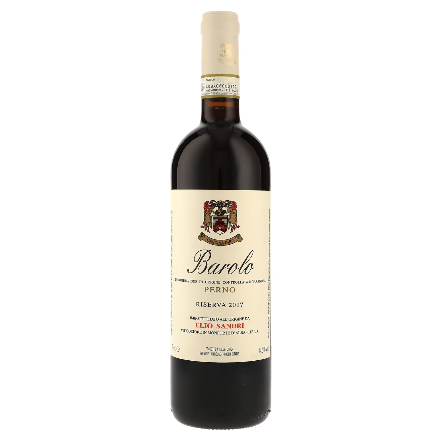 2017 Elio Sandri, Barolo, Perno Riserva