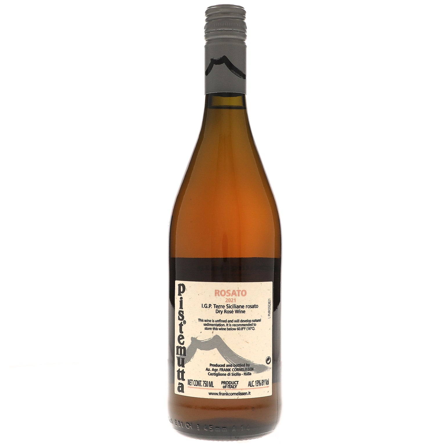 2021 Azienda Agricola Frank Cornelissen, Pistemutta Rosato, Terre Siciliane