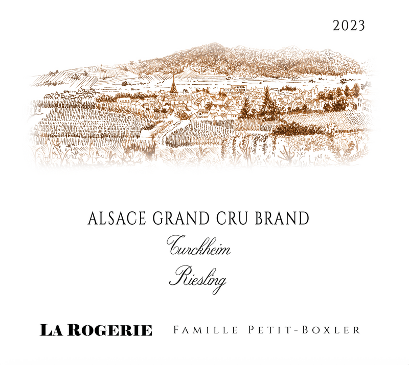 2023 La Rogerie, Turckheim Riesling Grand Cru, Brand