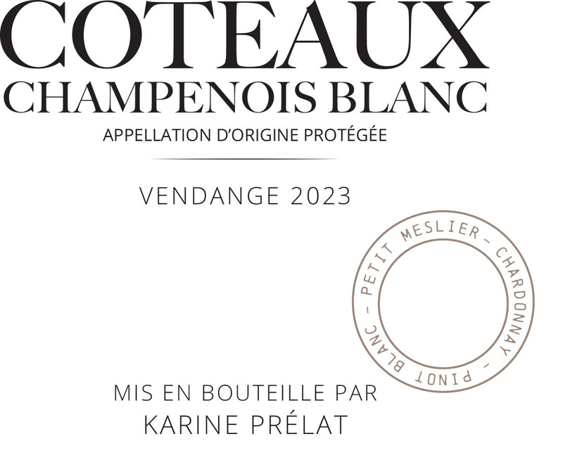 2023 Karine Prelat, 3 Cepages Blanc, Coteaux Champenois