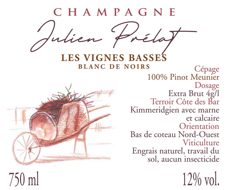 NV Julien Prelat, Les Vignes Basses Blanc de Noirs, Champagne (2022 Base)