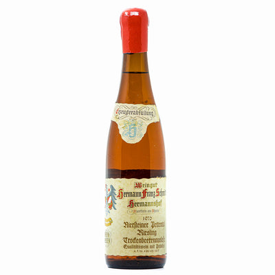 1976 Weingut Hermann Franz Schmitt Hermannshof Nierstein Pettental, Riesling Trockenbeerenauslese