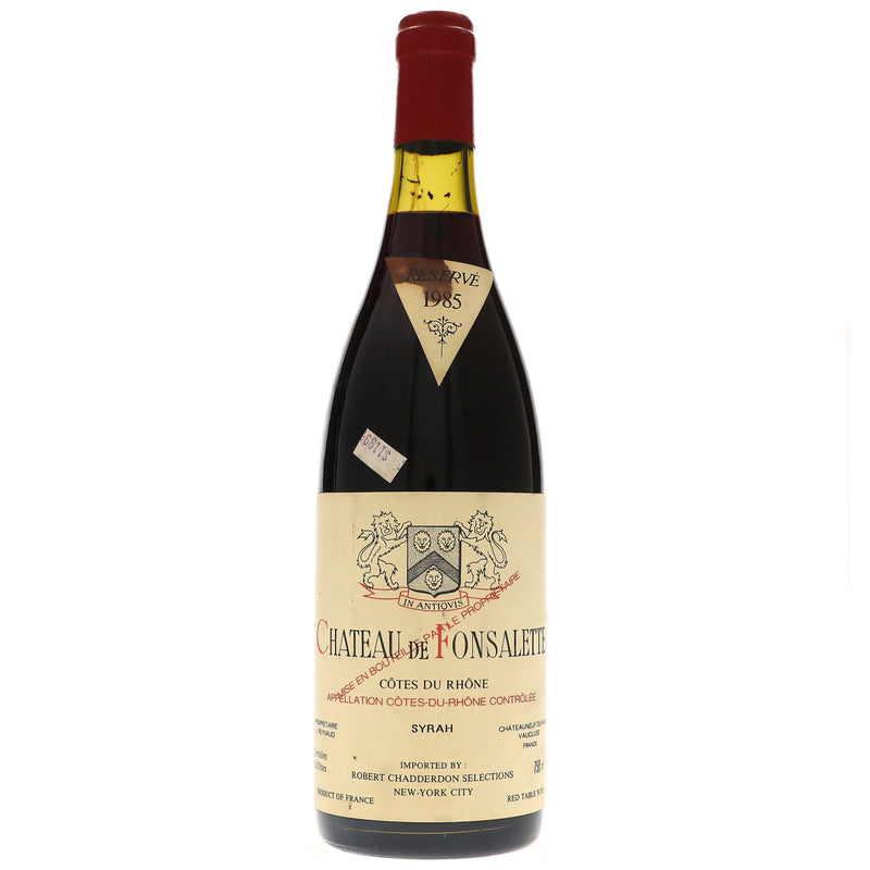 1985 Chateau de Fonsalette, Cotes du Rhone, Syrah