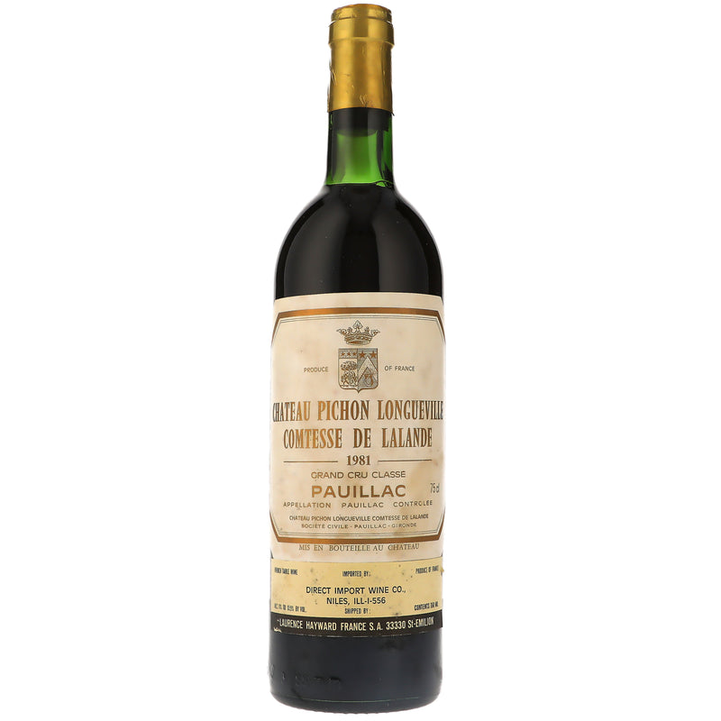 1981 Chateau Pichon Longueville Comtesse de Lalande 2eme Cru Classe, Pauillac