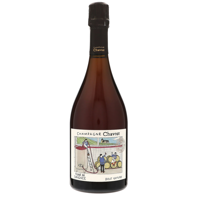 NV Chavost, Rose de Saignee Brut Nature, Champagne (Disgorged 2023)