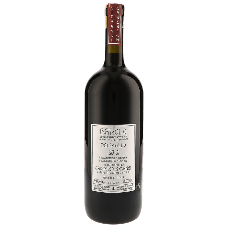 2012 Giovanni Canonica, Barolo, Paiagallo 1.5L