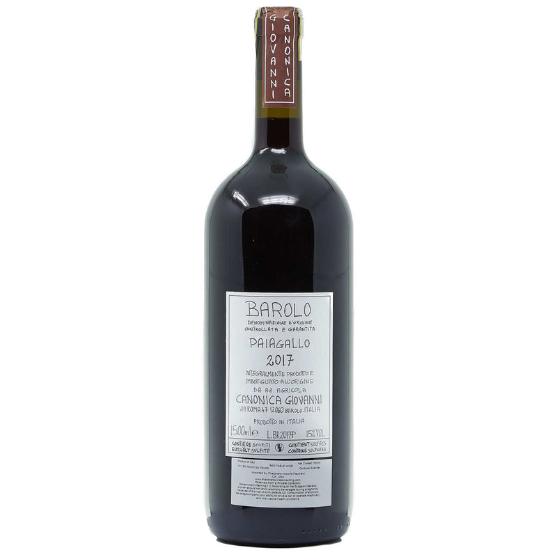 2017 Giovanni Canonica Barolo Paiagallo 1.5L