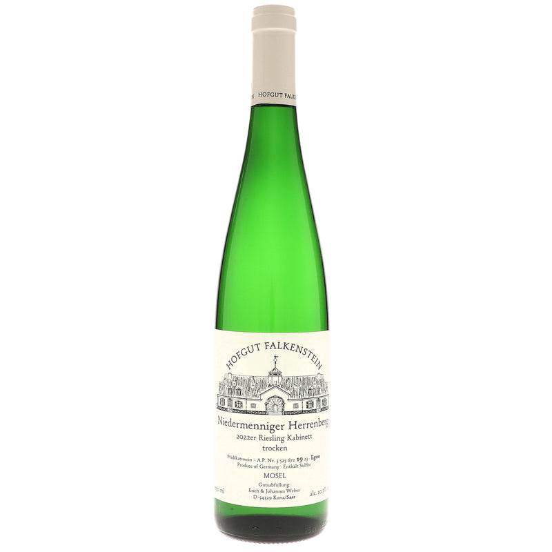 2022 Hofgut Falkenstein, Niedermenniger Herrenberg Riesling Kabinett trocken Egon, Mosel AP-19